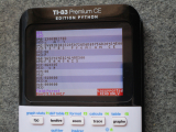 TI-83 Premium CE Edition Python