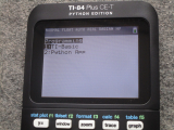 TI-84 Plus CE-T Python Edition