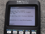 TI-84 Plus CE-T Python Edition