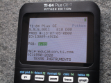 TI-84 Plus CE-T Python Edition