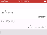 Undef sur calcul symbolique