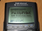 TI-82 Advanced + PrettyPt