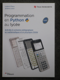 Programat. Python lycée Eyrolles