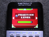 TI-83PCE + GDash Practice Level