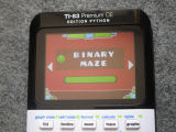 TI-83PCE + GDash Binary Maze