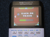 TI-83PCE GeomDash Back on track