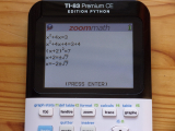 TI-83PCE + ZoomMath200