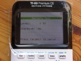TI-83PCE: diags charge <25%