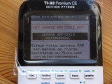 TI-83PCE: alerte charge <25%