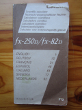 Casio fx-82D Fraction manuel