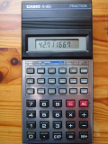 Casio fx-82D Fraction