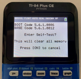 TI-84 Plus CE Python versions