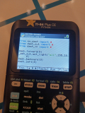 TI-84+CE + Dash script