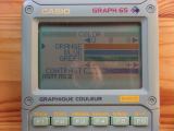 Graph 65 (ZX): réglages couleurs