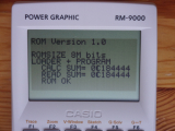 RM-9000: ROM test (fx-9850GB+ZX)