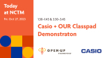 Casio + OUR Classpad partnership