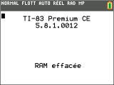 TI-83PCE + OS 5.8.1