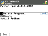 TI-84+CE + Python 5.8.1